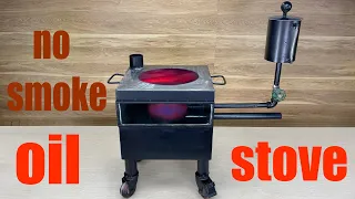 Oil stove DIY. Smokeless gasification! Infrared stoves, gas and gasoline are no longer needed