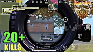 Kalvin vs squads | 20 kills solo vs squads Gameplay | Pubg mobile solo vs squads