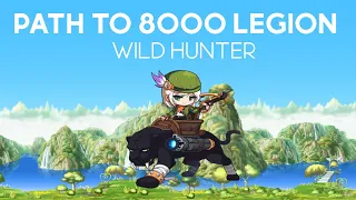 Maplestory [NA Reboot] Path to 8000 Legion:  Training Wildhunter to 200