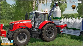 Fertilizing Grass Fields w/ Solid Fertilizer. Planting 4 ha Of Corn🔹The Old Stream Farm Ep.80🔹FS 22