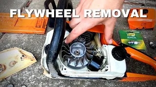 How To Remove A Flywheel In A Stihl Chainsaw - Easy...