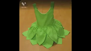 Sew a TINKERBELL Dress for little girls/Easy steps to sew dresses/Different dresses-easy ideas