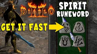 Get the Spirit Runeword Easily + 4 Socket Sword in Diablo 2 Resurrected / D2R