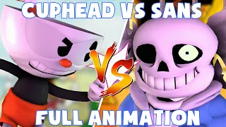 (SFM) Cuphead Vs Sans FULL ANIMATION (Flashing Lights Warning)