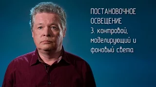 Постановочное освещение 3. Контровой, моделирующий и фоновый света