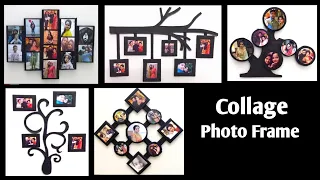 How To Make Collage Photo Frame With Cardboard | Photo Collage Frame Making At Home