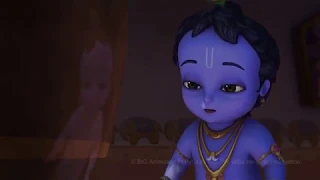 Little Krishna - beautiful lying for stole butter