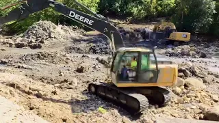 Time-Lapse of Weir Dam Removal - Richmond, IN (Day 4)