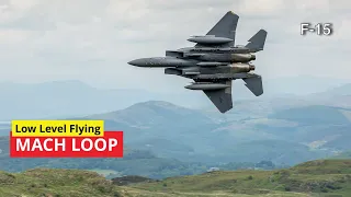 Insane Low Level flying F-15 Eagles at Mach-Loop