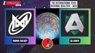 Nigma Galaxy VS Alliance | TI 2023 - TI 12 | REGIONAL QUALIFIERS | WEU