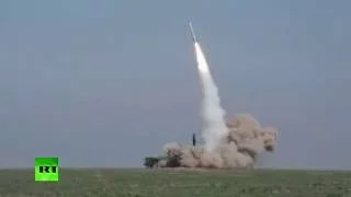 Боевой пуск крылатой ракеты «Искандер М» по целиThe missile launch cruise missiles "Iskander M" on