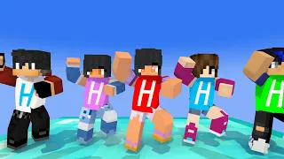 MONSTER SCHOOL:GANGNAM STYLE ICE APHMAU,JULIA,AARON - MINECRAFT ANIMATION