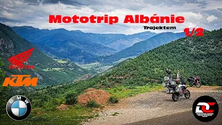 Mototrip Albánie 2023 - trajektem 1/2,  BMW R 1200 GS LC, HONDA AFRIKA TWIN, KTM 1290 R. + mapa