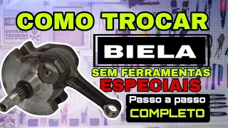 COMO TROCAR BIELA SEM FERRAMENTAS ESPECIAIS  #biela #motor #tornado #twister