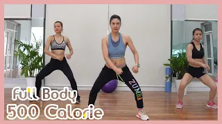 500 Calories Burned Workout: Full Body Weight Loss And Toning Up | Eva Fitness