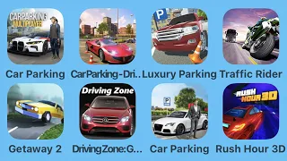 Car Parking, Driving School,Luxury Parking, Traffic Rider and More Car Games iPad Gameplay