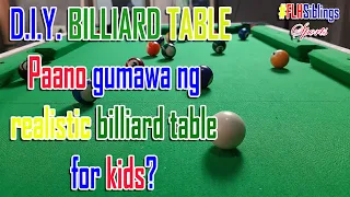 DIY Billiard Table for Kids Part 1 | How to make realistic billiard table for kids? #FLHSiblings