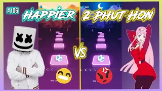 Marshmallow Happier vs Phao - 2 Phut Hon | Tiles Hop : EDM Rush. V Gamer