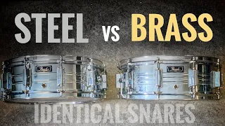 Brass Vs Steel SNARE DRUM on IDENTICAL SNARES!