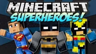 Minecraft | SUPERHEROES MOD! | Batman, Superman, Wolverine & More! [1.4.7]