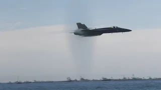 Blue Angels Sneak Pass Pensacola Beach Airshow 2023