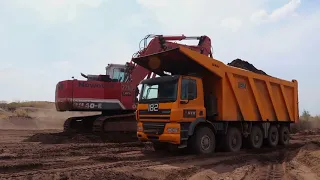 LAUSITZ O&K RH40 E (Teil 1.) Ginaf Caterpillar D11 Renaturierung Mass Excavator