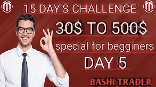 Day - 5 30$ To 500$ series | Quotex Sureshot Strategy | Quotex || BASHI TRADER || #BASHITRADER