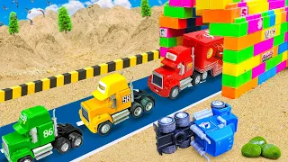 Mega RC Trucks RC Heavy Haulage RC Car Transport RC Traktor Volvo Lesu BL71 RC Wheel Loader Dozer!!