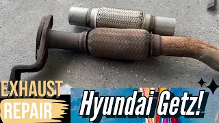 Busted bellows? Fix it yourself, I’ll show you how! Hyundai Getz exhaust repair