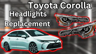 Headlights Removal 2020-2024 Toyota Corolla SE LE XSE  How to remove headlights