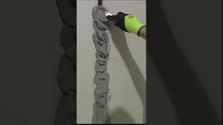 Как заделать штробу в стене с   проводами