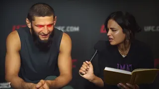 Khamzat Chimaev menacing the UFC for 10 minutes