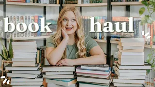 MY BIGGEST BOOK HAUL EVER  75 books ✨ fantasy, romance, mystery, middle grade & graphic novels!