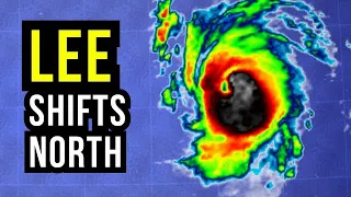 Hurricane Lee shifts north as it approaches Land...