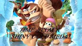 Donkey Kong Country Tropical Freeze - All Shiny Gold Medals (Without Damage / Heart Symbol) BR