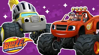 Blaze and his Mechanic Team Repair the Runaway Knight! 🔧 | Blaze and the Monster Machines