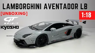 1/18 scale diecast model car collection  SPIRIT 1/18 Lamborghini Aventador LB  [Unboxing]