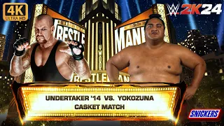 WWE 2K24 - FULL MATCH - The Undertaker '14 vs. Yokozuna - Casket Match: WrestleMania 39