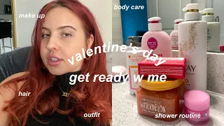 VALENTINES DAY grwm🦋 new products, shower routine, hair, outfit & more💙