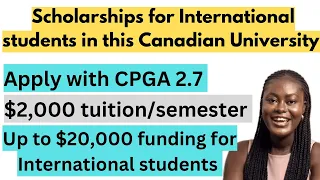 Application opened to the lowest tuition university in Canada for International students.