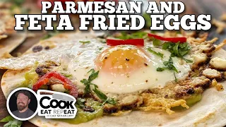 Quick & Easy Parmesan and Feta Fried Eggs | Blackstone Griddles