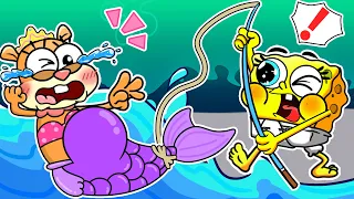 (Animation) Baby Spongebob: I Meet A Pregnant Mermaid | Spongebob Squarepants Animation