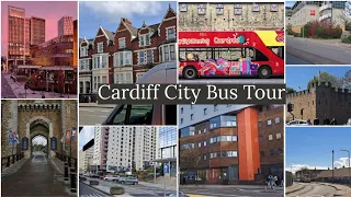 Cardiff (Wales) City Tour By Bus || Beautiful Spring View  || April 2024.