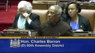 New York State assembly-Hon.Charles Barron (D) 60th Assembly District