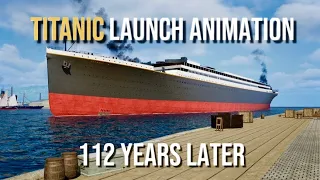 The Launching of Titanic Animated - 112 Years Later