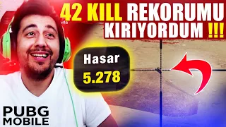 42 KILLS REKORUMU KIRIYORDUM !!! 7. SEZON  SOLO VS SQUAD REKORUM / PUBG MOBILE