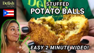 STUFFED POTATO BALLS (Papas Rellenas) | Puerto Rican Rellenos De Papa Recipe