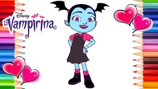 Disney Vampirina Coloring Page | Vampirina Coloring Book Vee Wolfie and Demi