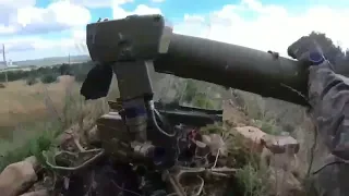 Ukraine - 02.07.2023. Ukrainian SSO Destroyed Russian Machine Gun Position Using 9K111 Fagot ATGM.