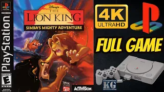 The Lion King: Simba's Mighty Adventure | PS1 | 4K60ᶠᵖˢ🔴| Longplay Walkthrough Full Movie Game